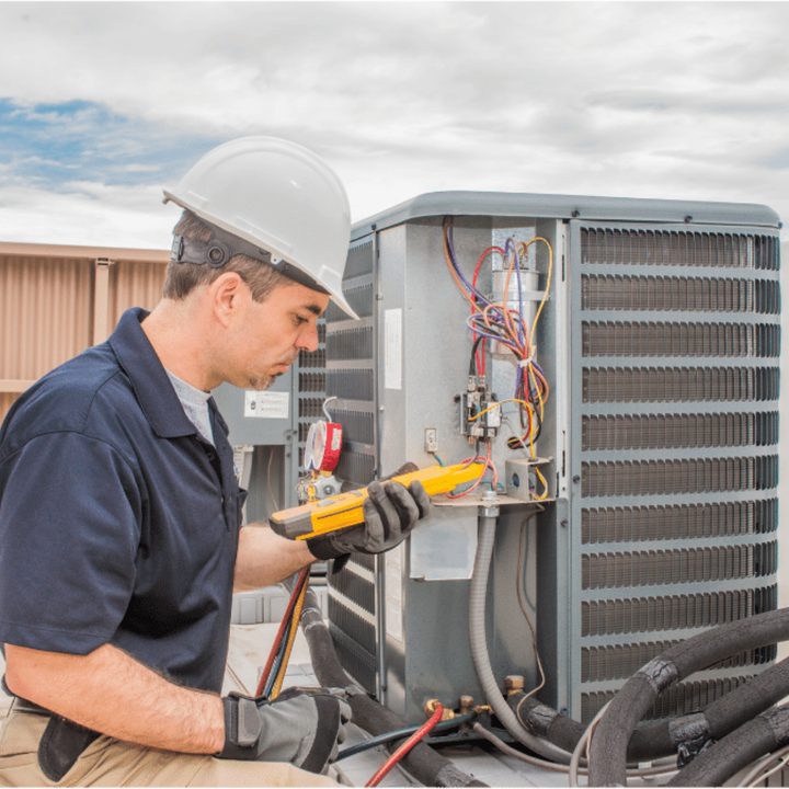 Windsor Duct Cleaning Pros certified duct cleaning technician on a service call in Windsor, Ontario